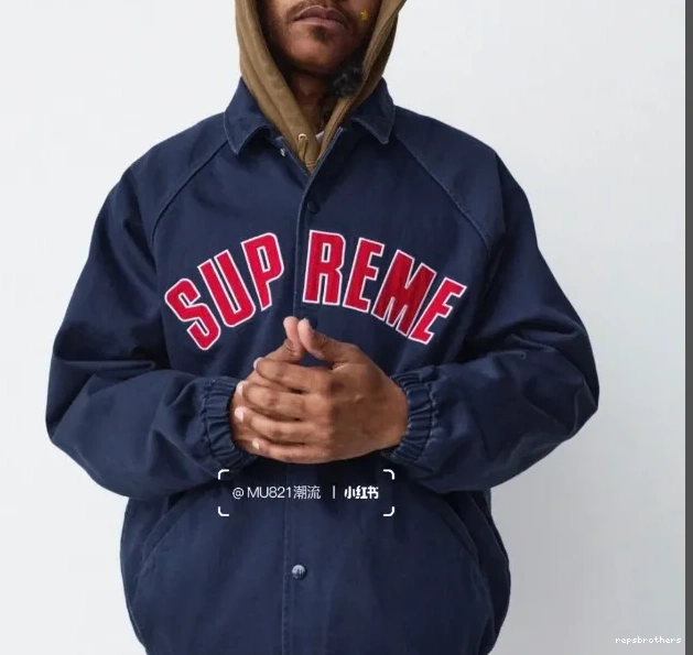 24FW lined Jacket Cloth ARC SUPREME COACHES JACKET 0904